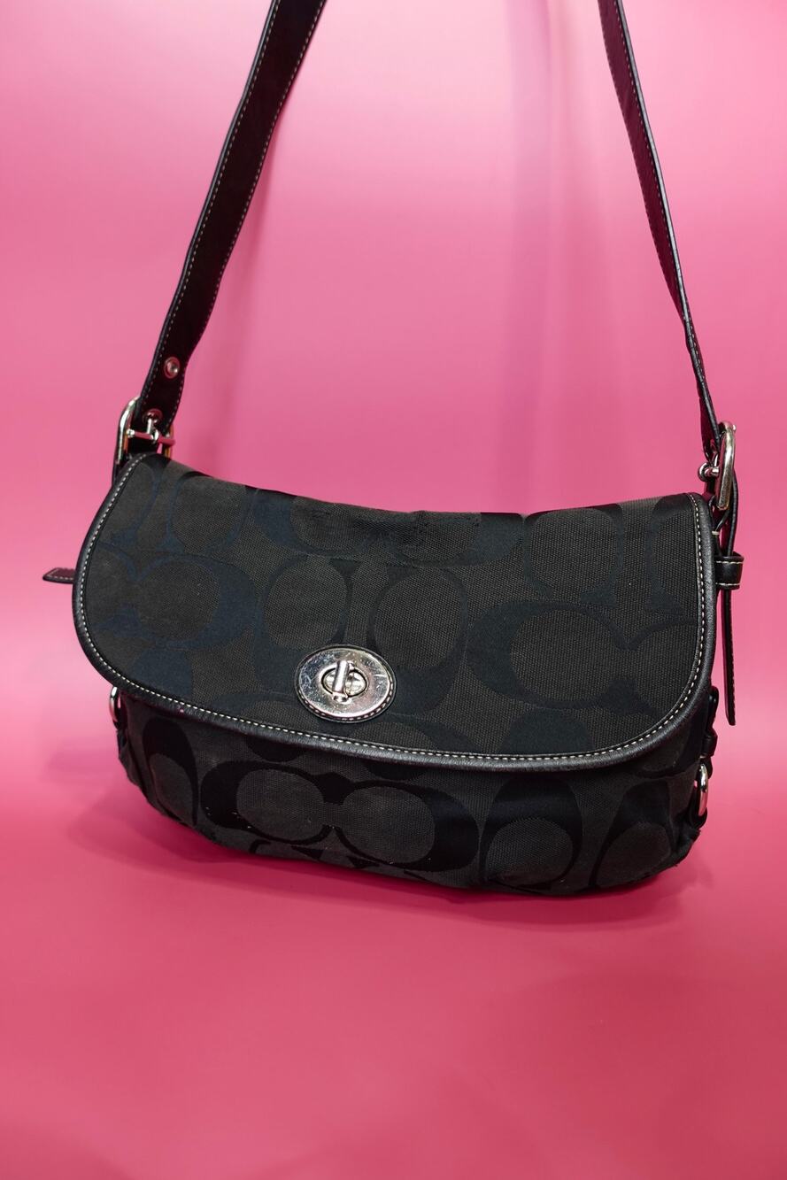 Coach Canvas Turnlock